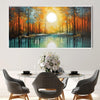 Reflecting Pond Canvas Art Clock Canvas