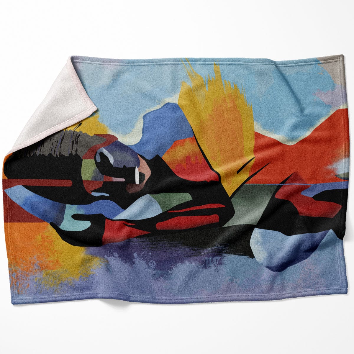 Reflection Blanket Blanket 75 x 100cm Clock Canvas