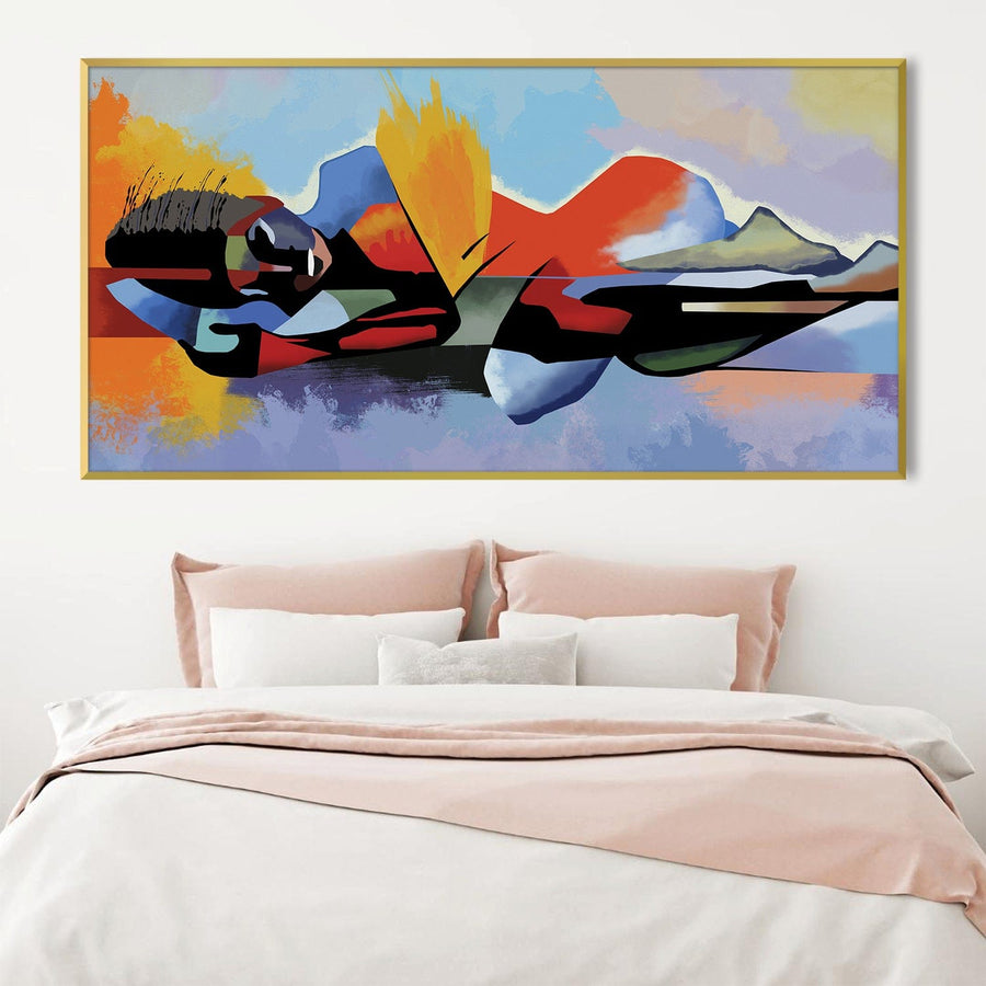 Reflection Canvas - Single Panel Art Clock Canvas