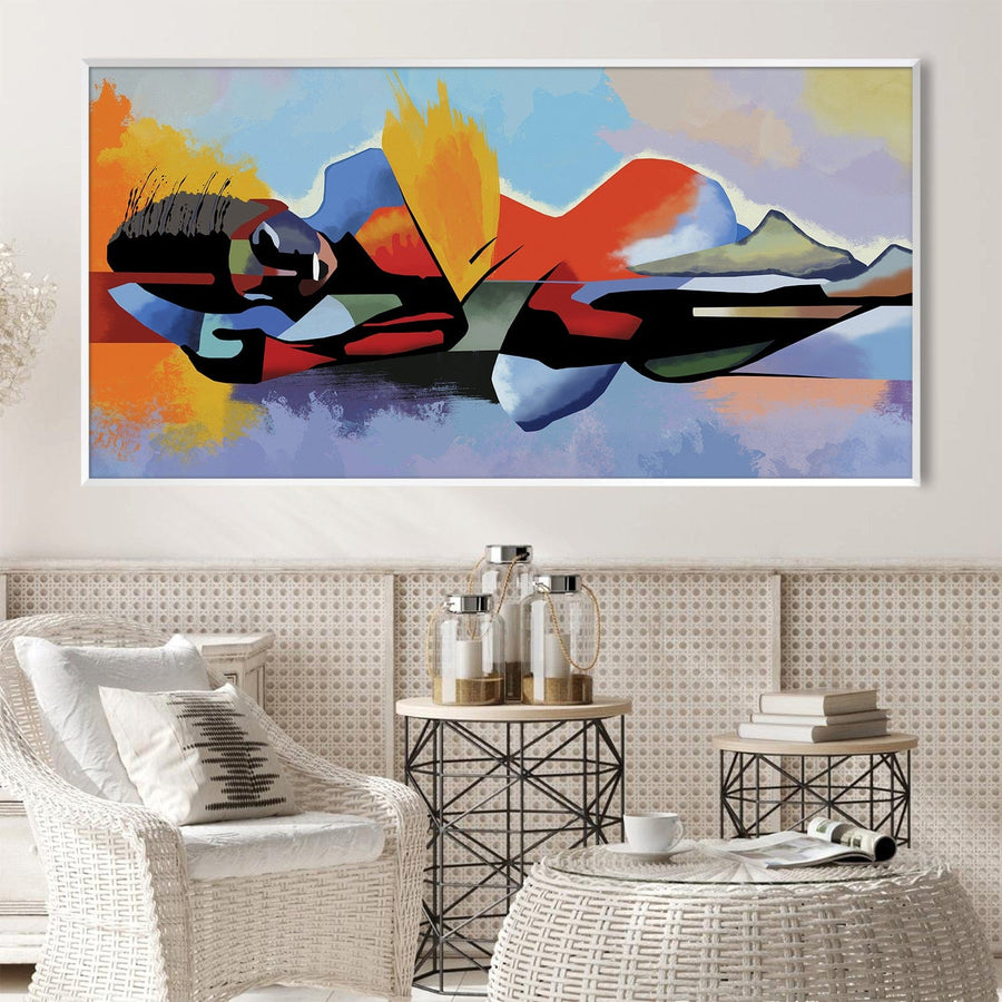 Reflection Canvas - Single Panel Art Clock Canvas