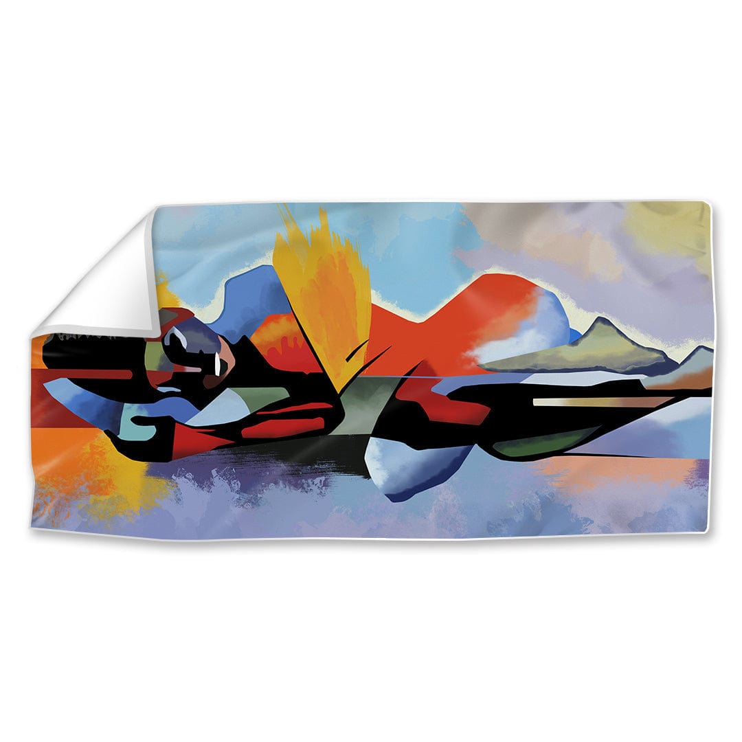 Reflection Easy Build Frame Posters, Prints, & Visual Artwork Fabric Print Only / 40 x 20in Clock Canvas