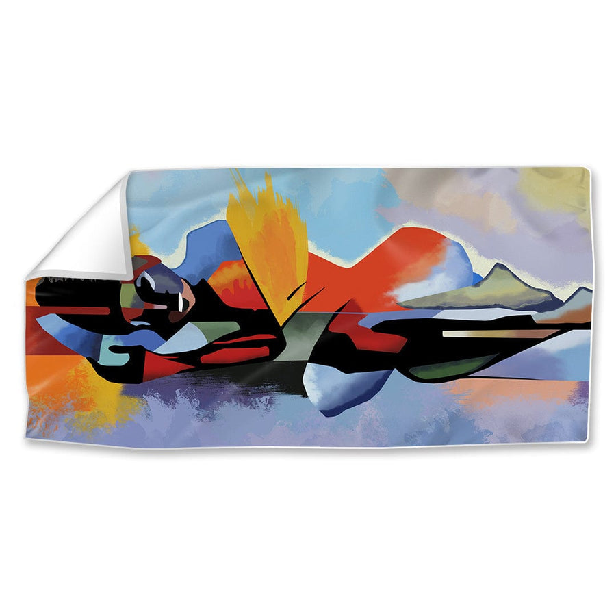 Reflection Easy Build Frame Posters, Prints, & Visual Artwork Fabric Print Only / 40 x 20in Clock Canvas