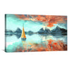 Reflections Afloat Canvas Art Clock Canvas