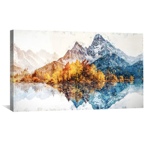 Reflections of Nature Canvas Art Clock Canvas