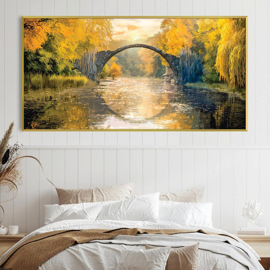 Reflective Arc Canvas Art Clock Canvas
