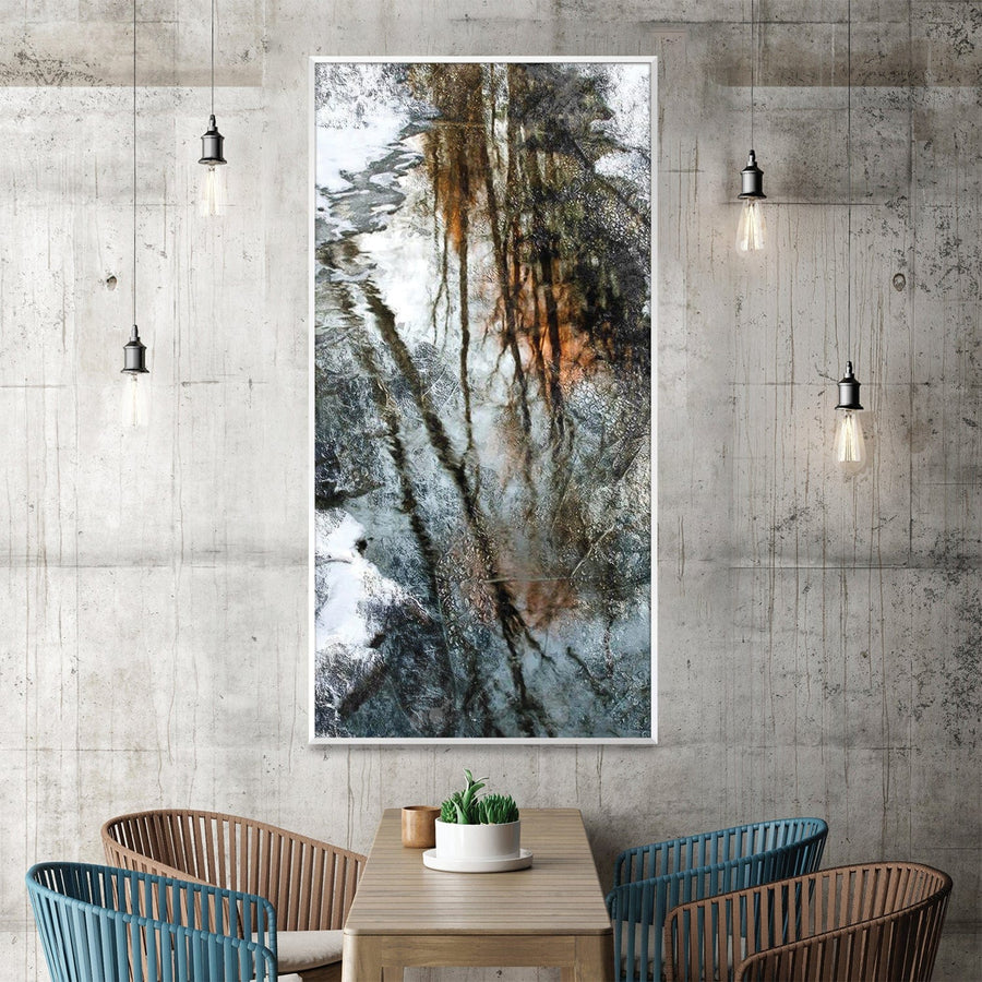 Reflective Creek Canvas Art Clock Canvas