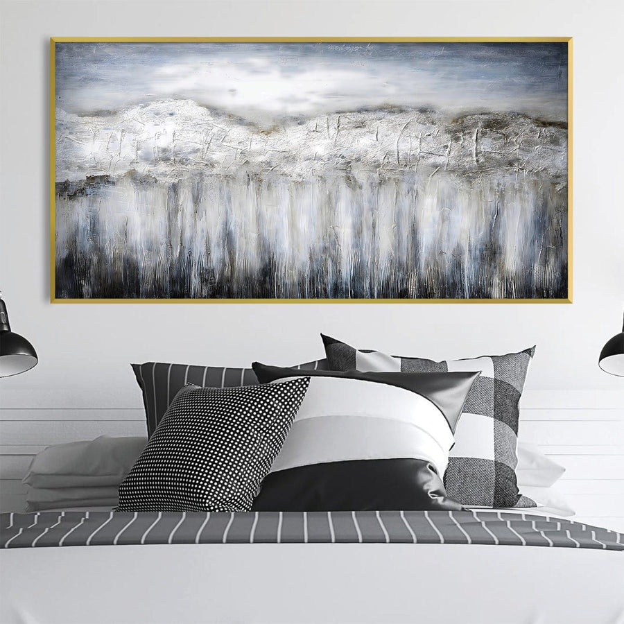 Reflective Serenity Canvas Art Clock Canvas