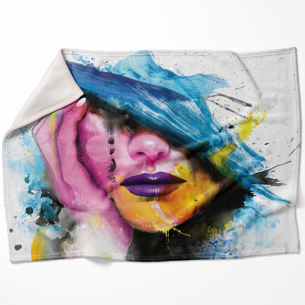 Revealing Beauty Blanket Blanket 75 x 100cm Clock Canvas