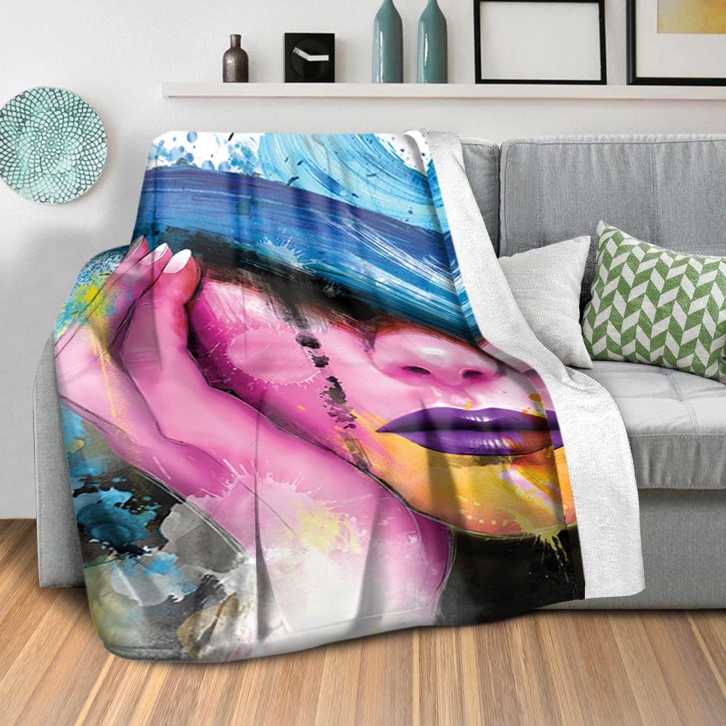 Revealing Beauty Blanket Blanket Clock Canvas