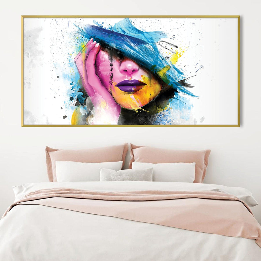 Revealing Beauty Canvas Art Clock Canvas