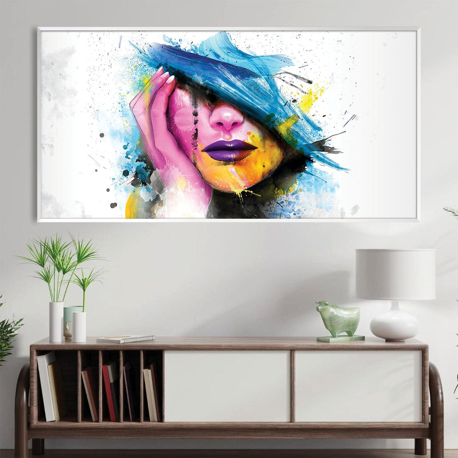 Revealing Beauty Canvas Art Clock Canvas