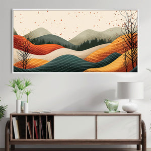 Rhythms of the Hills Canvas Art Clock Canvas