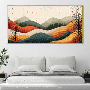 Rhythms of the Hills Canvas Art Clock Canvas