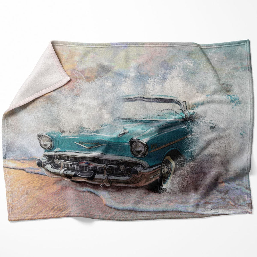 Ride the Wave Blanket Blanket 75 x 100cm Clock Canvas