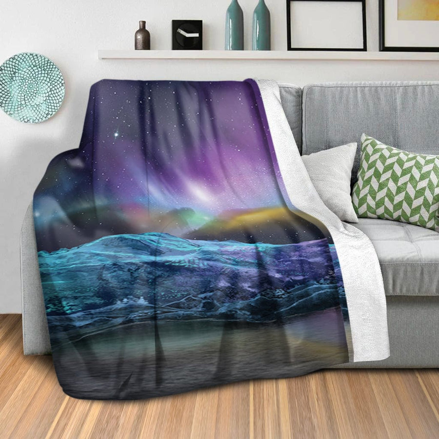 Rigid Lightscape Blanket Blanket Clock Canvas