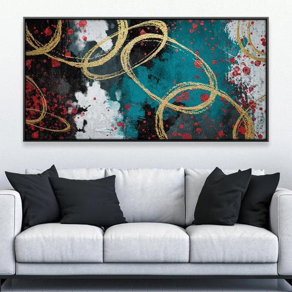Rings of Reverie Canvas Art Clock Canvas
