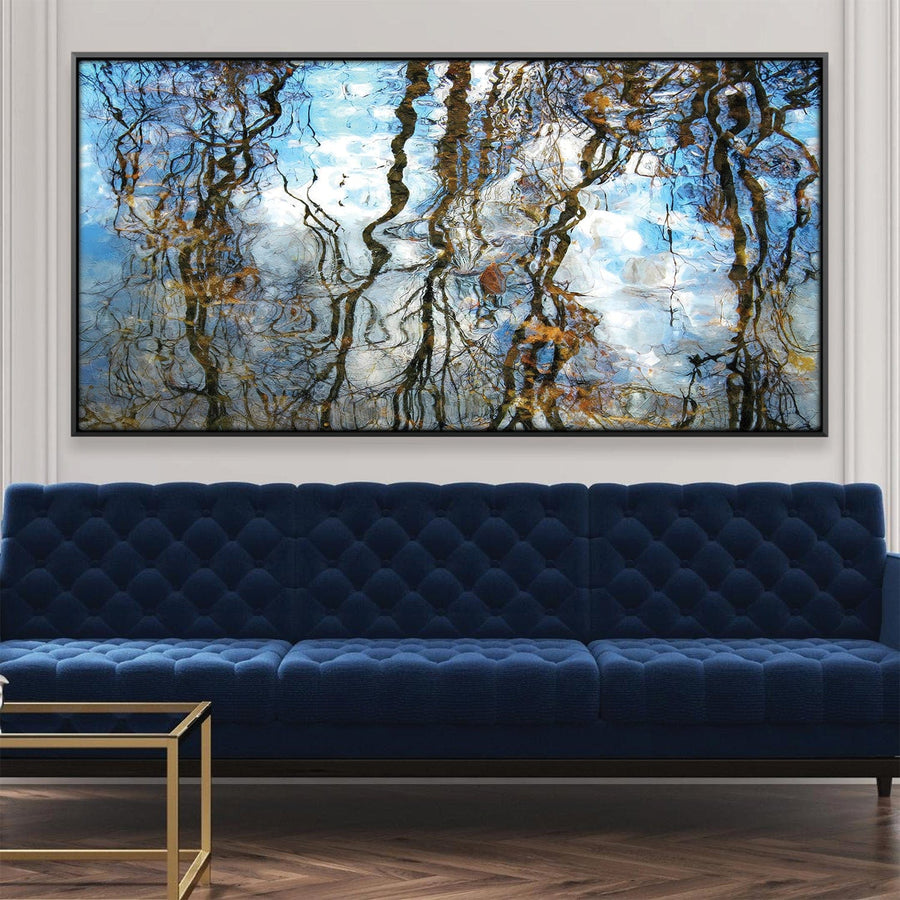 Ripple Color Canvas Art Clock Canvas