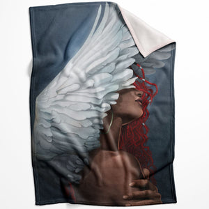 Rising Angels A Blanket Blanket 75 x 100cm Clock Canvas