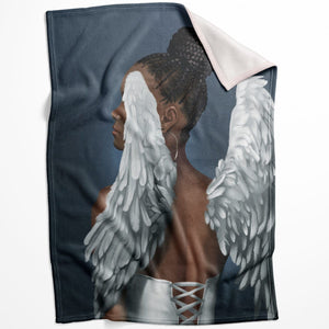 Rising Angels B Blanket Blanket 75 x 100cm Clock Canvas