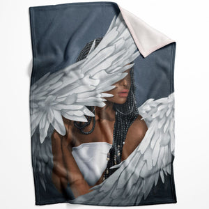 Rising Angels C Blanket Blanket 75 x 100cm Clock Canvas