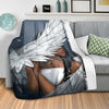 Rising Angels C Blanket Blanket Clock Canvas