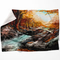 River Crossing Blanket Blanket 75 x 100cm Clock Canvas