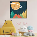 Rocket to the Stars 1 Canvas Art 12 x 12in / Canvas Clock Canvas