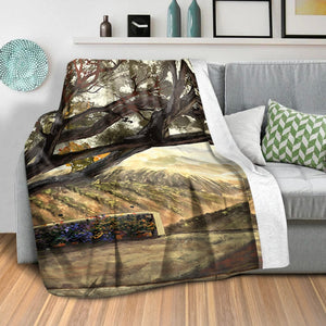 Rolling Tranquility Blanket Blanket Clock Canvas