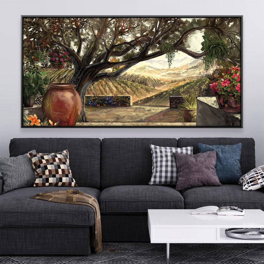 Rolling Tranquility Canvas Art Clock Canvas