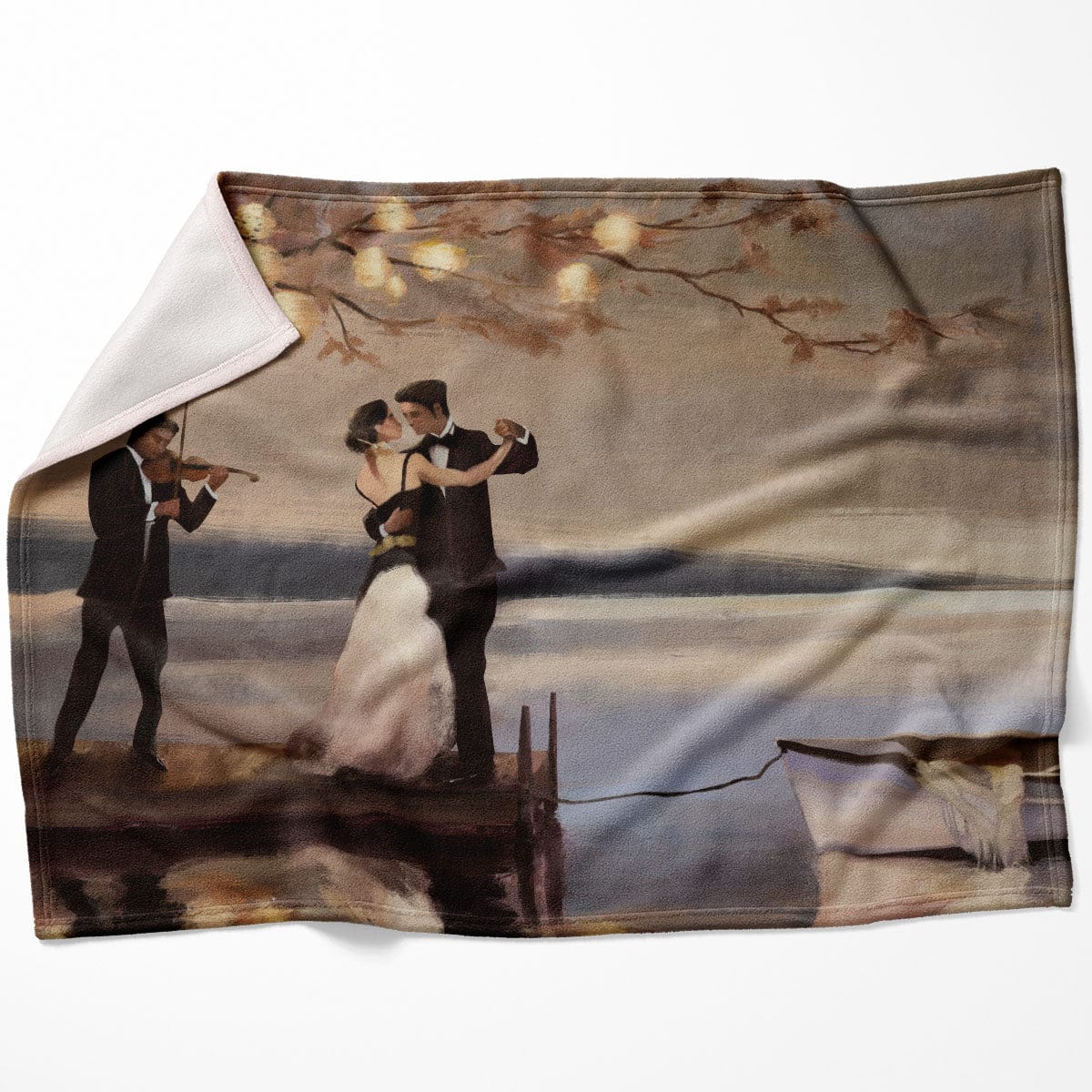 Romancing Dock Blanket Blanket 75 x 100cm Clock Canvas