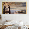 Romancing Dock Canvas Art Clock Canvas