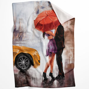 Romancing Streets Blanket Blanket 75 x 100cm Clock Canvas