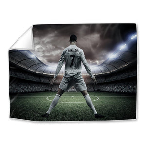 Ronaldo Stance Easy Build Frame Art Fabric Print Only / 40 x 30in Clock Canvas