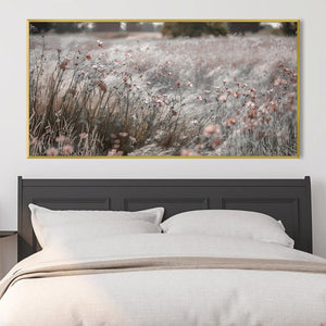 Rosé Horizon Canvas Art Clock Canvas