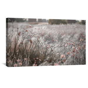 Rosé Horizon Canvas Art Clock Canvas