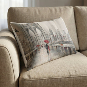Roses Brooklyn Bridge Cushion Cushion 13 x 19in Clock Canvas