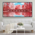 Rouge Reverie Canvas Art Clock Canvas