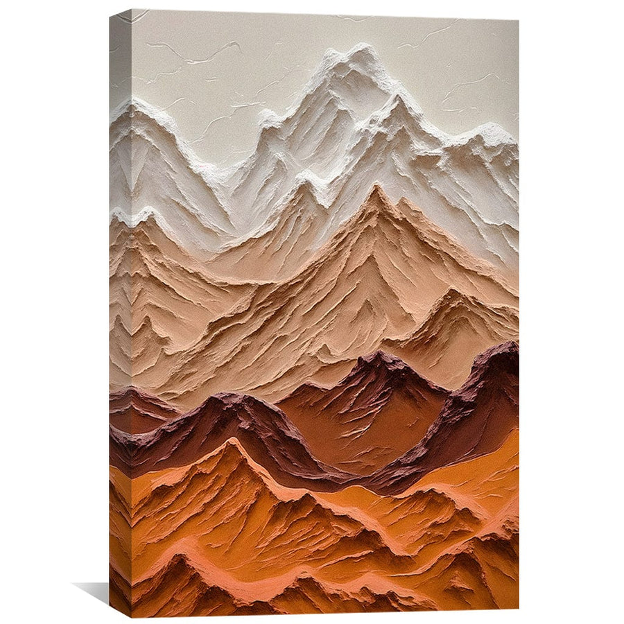 Rough Hills Canvas Art Clock Canvas