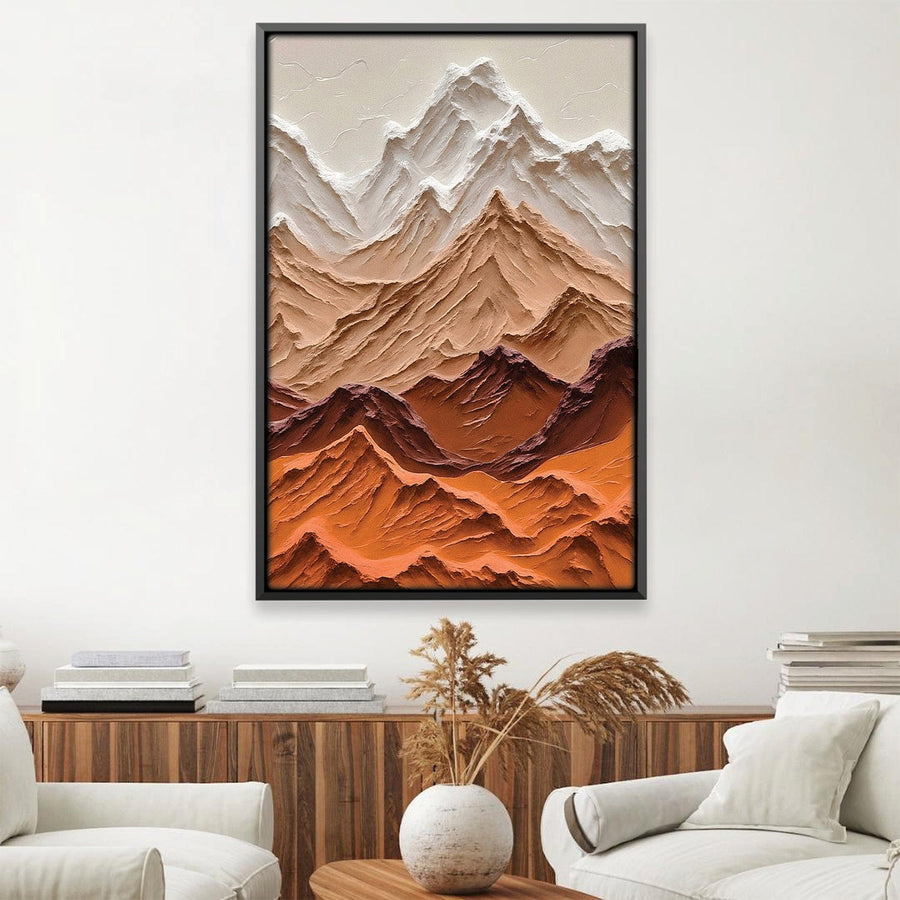 Rough Hills Canvas Art Clock Canvas