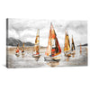 Rustic Regatta Canvas Art Clock Canvas