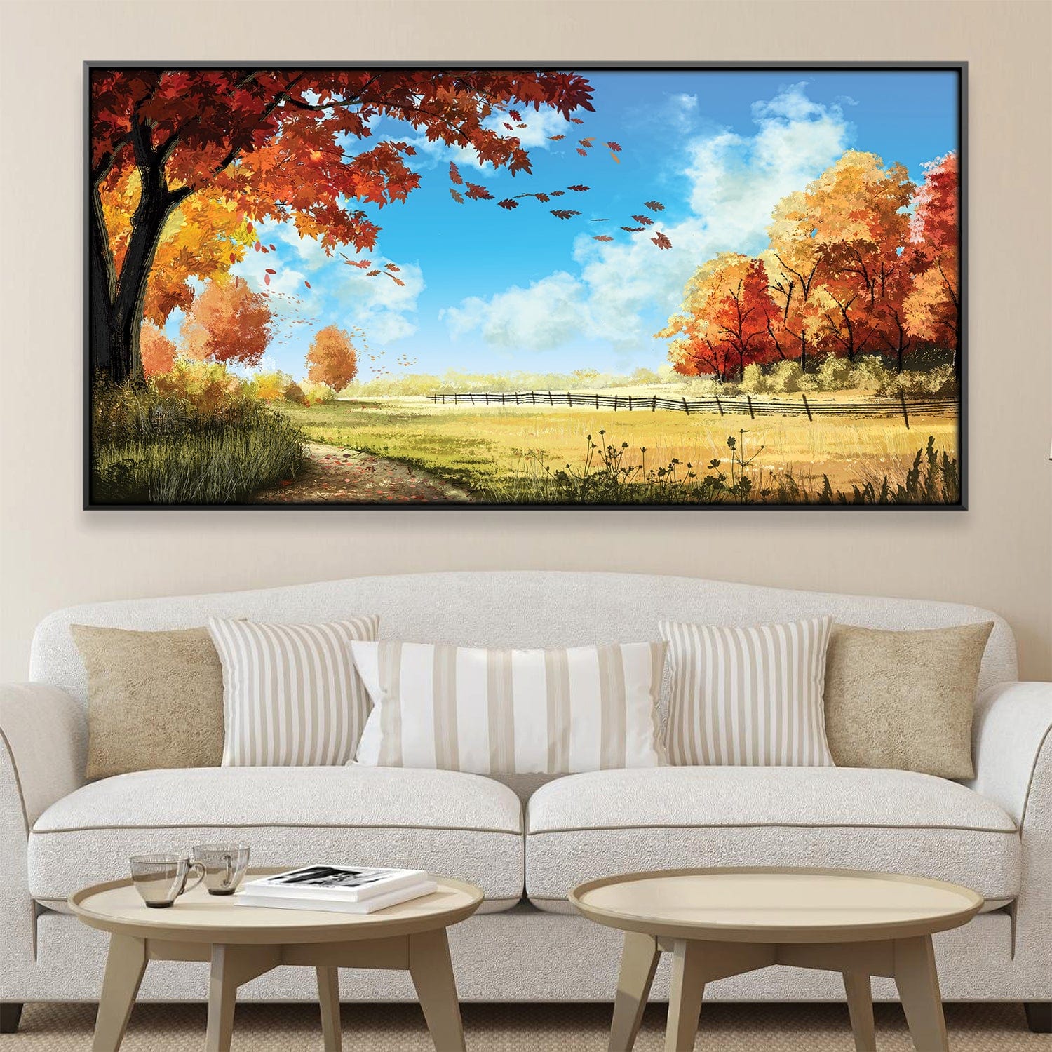 Rustling Leaves Canvas Art Clock Canvas