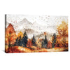 Rustling Mountainscape Canvas Art Clock Canvas