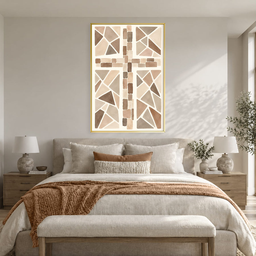 Sacred Mosaic 1 Canvas Art Clock Canvas