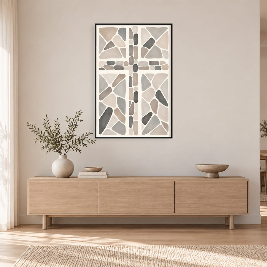 Sacred Mosaic 2 Canvas Art Clock Canvas