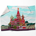 Saint Basil Cathedral Blanket Blanket 75 x 100cm Clock Canvas