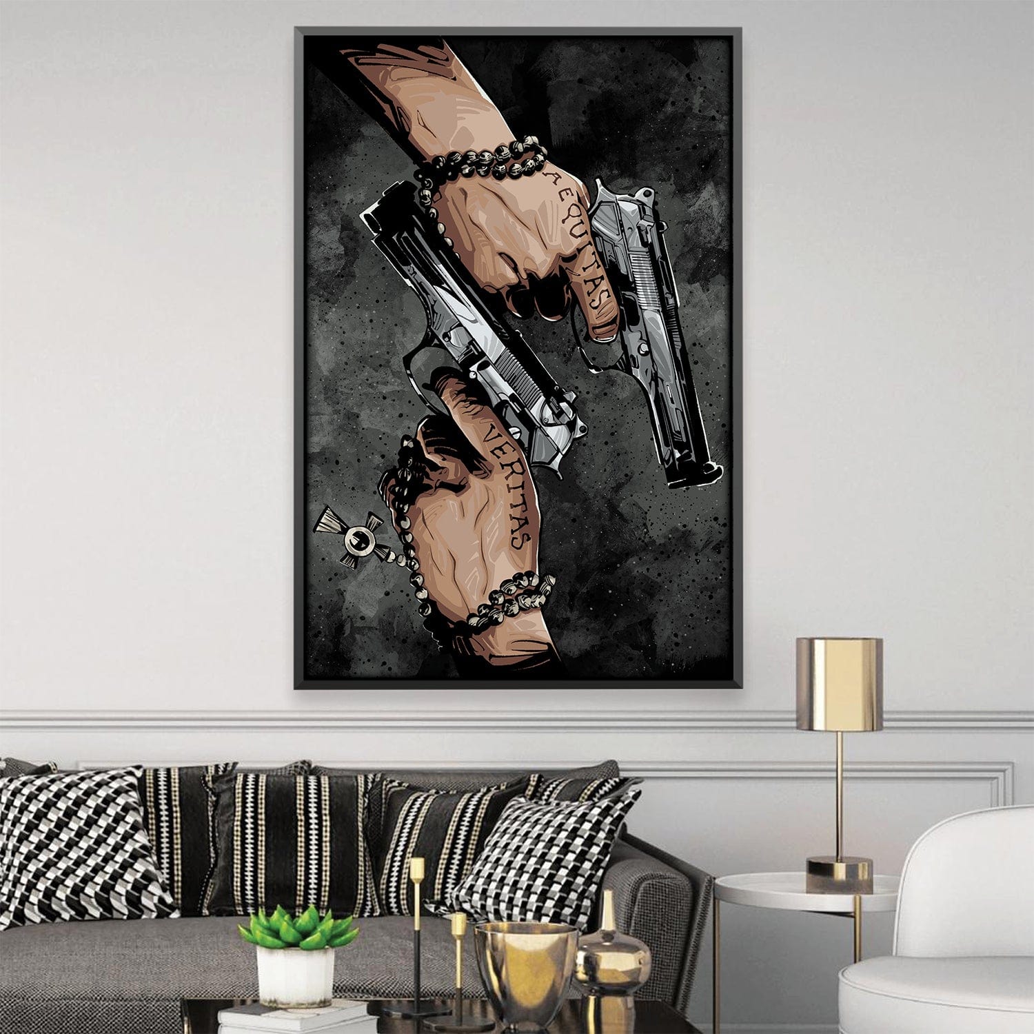 Saints Guns Canvas product thumbnail