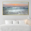 Saltwater Waves Canvas Art Clock Canvas