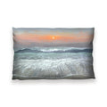Saltwater Waves Cushion Cushion 13 x 19in Clock Canvas
