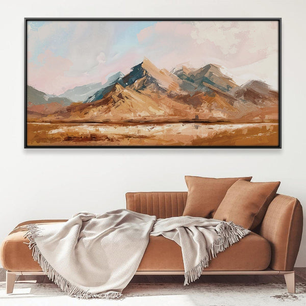 Sandstone Peaks Canvas Art 20 x 10in / Canvas Clock Canvas
