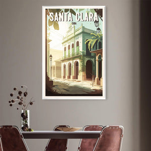 Santa Clara Cuba Canvas Art Clock Canvas